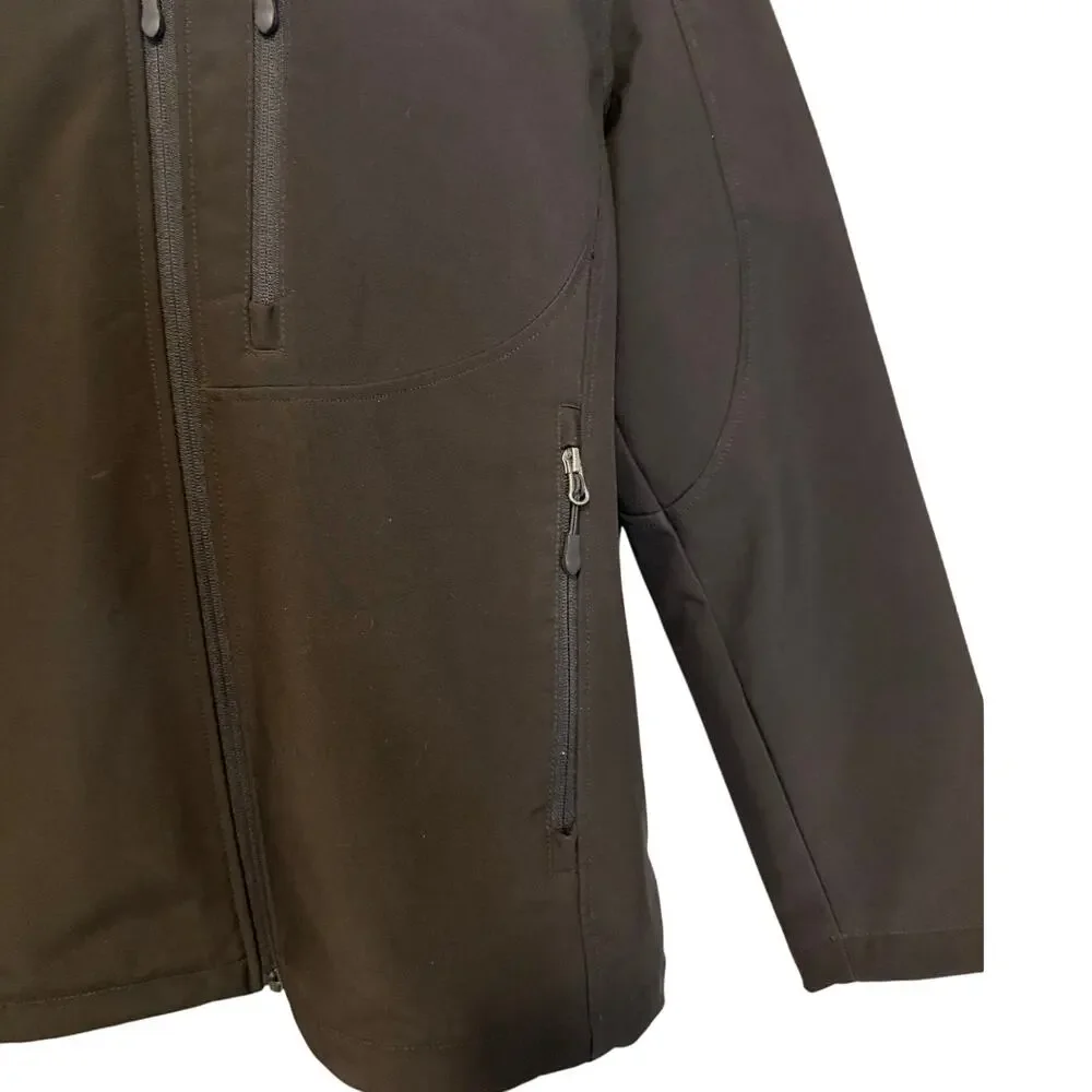 G.H. Bass & Co. Black Softshell Jacket Men’s Large | Outdoor Lightweight minimal